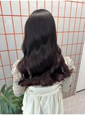 韓国 くびれロング レイヤー ワンホンヘア 小顔前髪