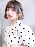 シンプルボブ　インナーカラー　タンバルモリ