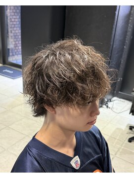 アウル 心斎橋(owl) サーフカール/ミディアムウルフ/スパイラルパーマ/men's