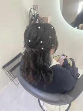 クラン 梅田店(clan) ハーフアップ