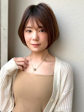 カバーヘア ブリス 北浦和(COVER HAIR bliss) 冬カラー◎30代40代50代小顔ふんわり丸みショートp北浦和