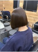 ブラウンベージュストレートボブ