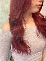 アルファ 我孫子店(alpha) ダブルカラー/ケアブリーチ/レッド/巻き髪/我孫子駅