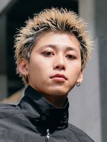 フィフス 仙台(fifth) 仙台刈り上げないスパイキーショートハイトーンブリーチカラー