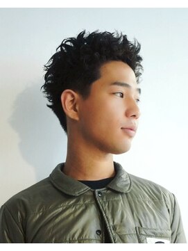 ゾーイ ボーイズ(ZOEY boyz) メンズルーズショートピンパーマ刈り上げツイストパーマ