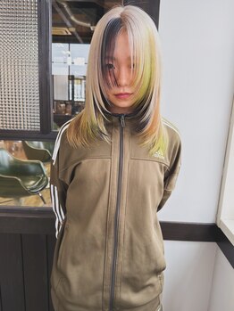 ダスティ穂高店の写真/最旬トレンド！ダメージレスなブリーチカラーで、魅せるデザインカラーがここに◎