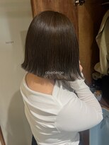 ペピンバイメルシー(pepin by merci.)&nbsp;＊ 切りっぱなしボブ × オリーブベージュ