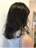 オフィス さりげないインナーカラー