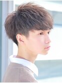 フェザーマッシュ 刈り上げ ツーブロック パーマ