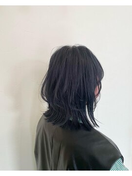 ミューコロル(mieux color) ぐっとオシャレ度UPミディアムウルフ 韓国カラー