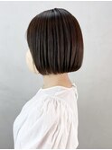 ナチュラルボブ_アースカラーくびれヘアツートンカラー_ba378671
