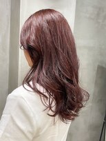 テトヘアー(teto hair)&nbsp;ピンクカラー　ピンクブラウン　暖色系カラー　オレンジカラー