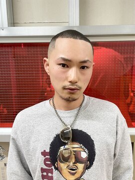 メリケンバーバーショップ トーキョー(MERICAN BARBERSHOP TYO) YS STYLEハイライト/マッシュパーマ/ウルフ/アッシュブラック158