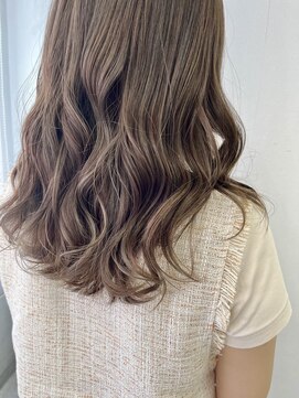 アオアクア バイ グルグル 小岩店(ao akua by GULGUL) .ブリーチ無しW color×ベージュ.