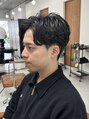 ワンズ リー 下北沢店(ONE's ly)&nbsp;ニュアンスパーマセンターパート【下北沢駅/メンズ】