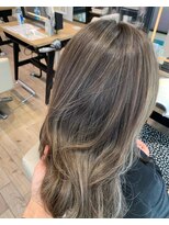 ジュイール(jouir)&nbsp;バレイヤージュダブルカラーミルクティーベージュカラー韓国