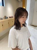 ニール シトロン 名古屋 伏見 丸の内(NEELU citron)&nbsp;【Neelu_citron_hachi】顔まわりカット×アッシュブラウン