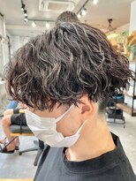 フゥ 宇都宮(FeU) 波巻きパーマメンズパーマメンズヘアツーブロックツイストパーマ
