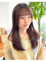 ビューエヒメ(VIEW EHIME)&nbsp;★小顔前髪レイヤーカットナチュラル透明感ベージュ