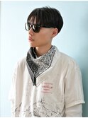 テーパーフェードマッシュショート