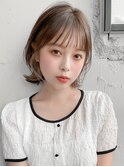 小顔 似合わせカット メルティーカラー ウェーブミディアム