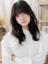 カバーヘア ブリス 志木南口駅前店(COVER HAIR bliss) 厚めバング顔回りレイヤーカット重めスタイルa志木0代30代40代