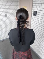 ソノ(sono) カチモリヘア タイトヘア ベロアリボン 参列ヘア お呼ばれヘア