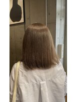 オーガニック ライフ 若葉 鶴ヶ島(organic+life) 20代30代40代ミルクティーイルミナカラー透明感ナチュラル