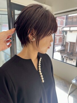 ジュベ 別府店(juve.) 別府ショートボブ顔まわりレイヤーカット髪質改善カラー30代