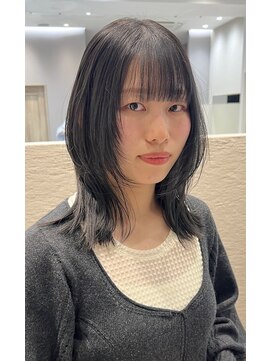 シュク 高円寺(SYUK) グレージュ/くびれボブ/ボブレイヤー/顔周り【SYUK高円寺】kanna