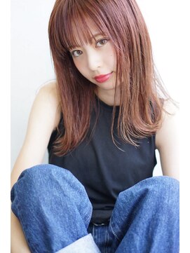 ルモア(RUMOR) Rumor【ピンクカラー×3Dカラー】ピンクアッシュジグザグバング