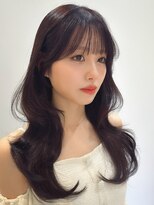 モク 立川(moc)&nbsp;韓国風レイヤーカットブリーチダブルカラー前髪