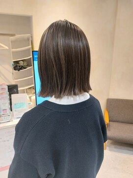 カムバイネオリーブ 溝の口店(Cam by neolive) ☆コントラストハイライト・きりっぱなしボブ☆グレージュ