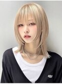 8. ミルクブラウン/ブリーチ/レイヤーカット/顔周り/韓国