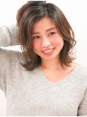 外ハネミディ