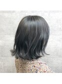 透明感/ブリーチ1回でもきれいなダークグレー【池袋東口】