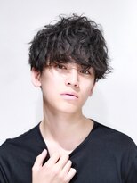 リップスヘアー 銀座(LIPPS hair) ツーブロ、ラフ無造作【癖毛パーマ×刈り上げマッシュ】