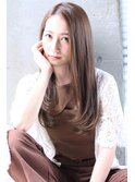 大人可愛い上品ワンカール　グレージュ