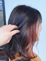 ヘアデザイン マノス(hair design mano's) イヤリングカラー/アッシュブラック/ヴェールカラー