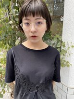 メゾン(Maison) 【Maison】大人かわいい　オン眉前髪ショートボブ