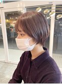 ショート×ラベージュ