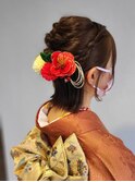外はね成人式アレンジ