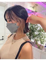 ロンドルーチェ 心斎橋(Lond luce)&nbsp;ダークアッシュ/ミディアムレイヤーカット［髪質改善/縮毛矯正］