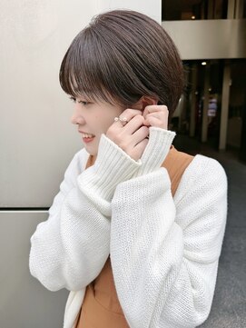 グランドライン(GRAND LINE) GRANDLINE 千崎聖太　暖色の重くなりすぎない可愛い丸みショート