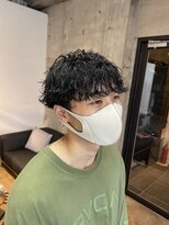 モーブ(MAUVE)&nbsp;波巻きツイストスパイラルパーマメンズマッシュ