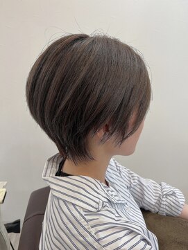 フゥカ 売市店(fuka) ハンサムショート×ハイライト×グレージュ