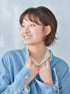 ロアー ヘアー マチルダ 千葉店(RAWR hair MATILDA) 【RAWR】外ハネボブ_シースルーバング