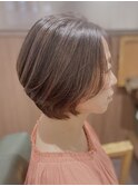 ボブ/グレージュ/大人女性/レイヤー/ショート[笹塚]