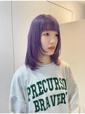 色落ち楽しめるラベンダーカラー!