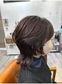 切りっぱなしボブ/美髪/ピンクブラウン[池袋/髪質改善]
